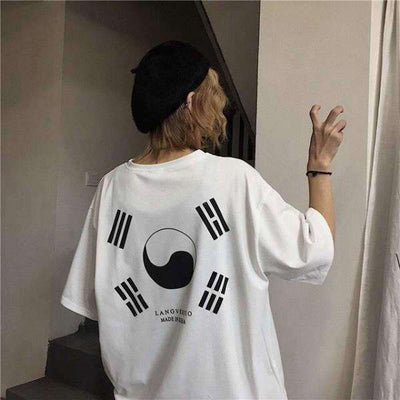 T Shirt Coréen Yin et Yang | MJ FRANKO