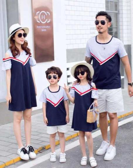Vêtement Assorti Famille T Shirt Robe | MJ FRANKO