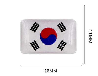 Autocollant Voiture Drapeau Corée du Sud 10 pièces | MJ FRANKO