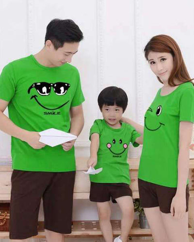 T Shirt Assorti Famille Smile | MJ FRANKO