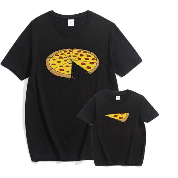 T Shirt Famille Assorti Pizza | MJ FRANKO