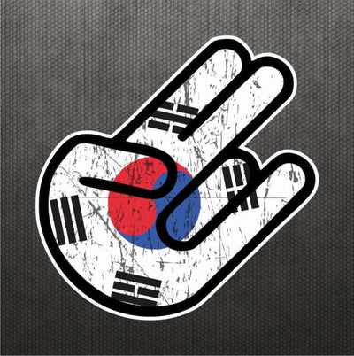 Autocollant Voiture Doigts Coréen | MJ FRANKO