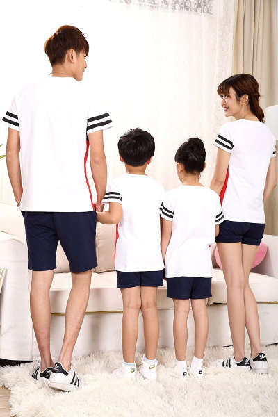 Vêtement Assorti Famille Short T Shirt Rouge | MJ FRANKO