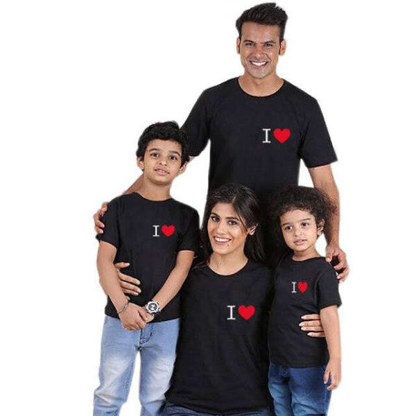 T Shirt Famille Assorti I Love | MJ FRANKO