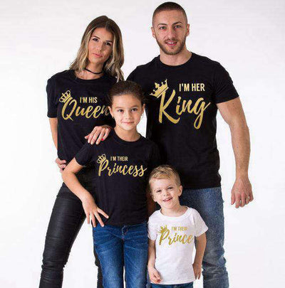 T Shirt Assorti Famille King Queen | MJ FRANKO