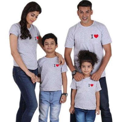 T Shirt Famille Assorti I Love | MJ FRANKO