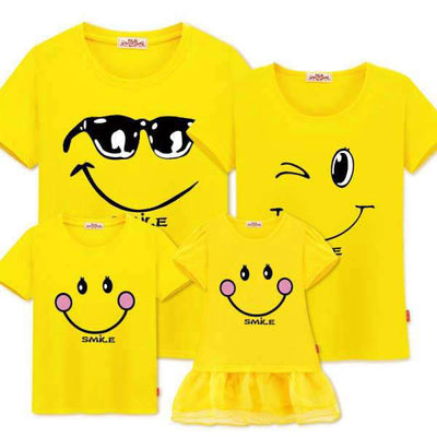 T Shirt Assorti Famille Smile Emoticônes | MJ FRANKO