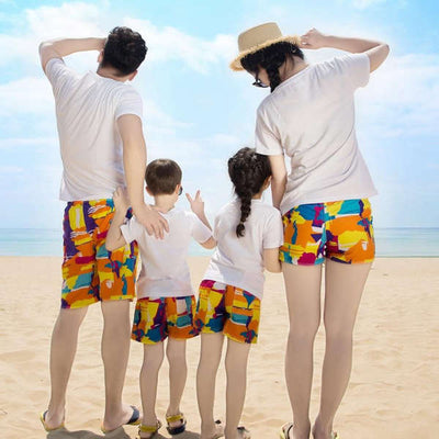 Vêtement Assorti Famille T Shirt Short Plage | MJ FRANKO