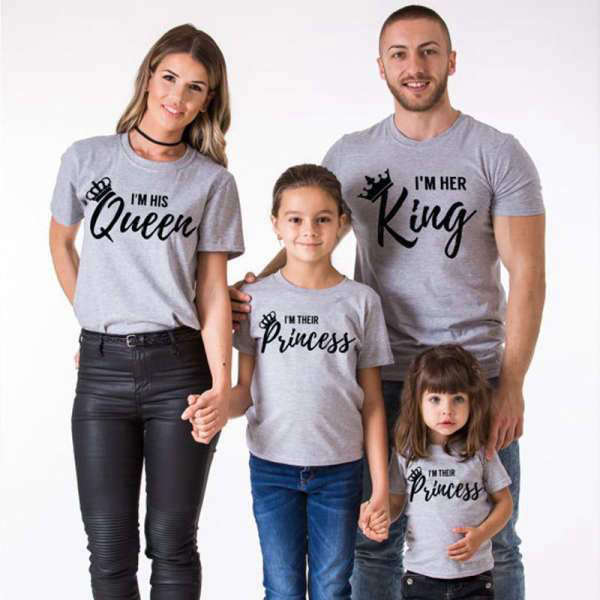 T Shirt Assorti Famille King Queen | MJ FRANKO