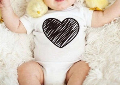 T Shirt Famille Assorti Bébé Blanc Love | MJ FRANKO