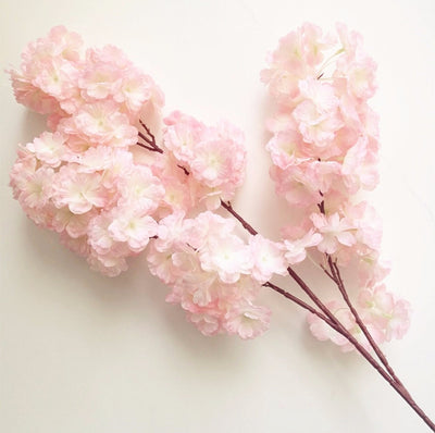 18 Branches de fleurs de cerisier artificielles