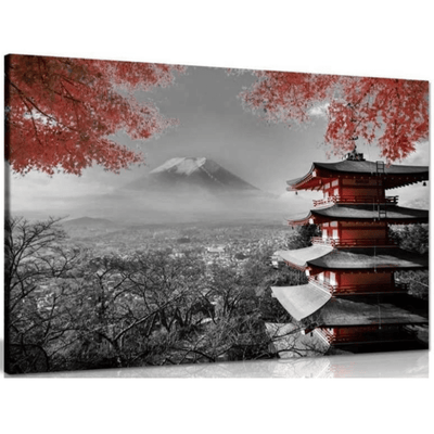 Tableau Mont Fuji Fleurs Sakura | MJ FRANKO