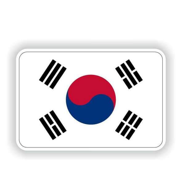 Autocollant Voiture Drapeau Corée du Sud | MJ FRANKO