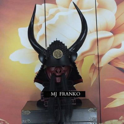 Casque Samourai Noir Rouge | MJ FRANKO