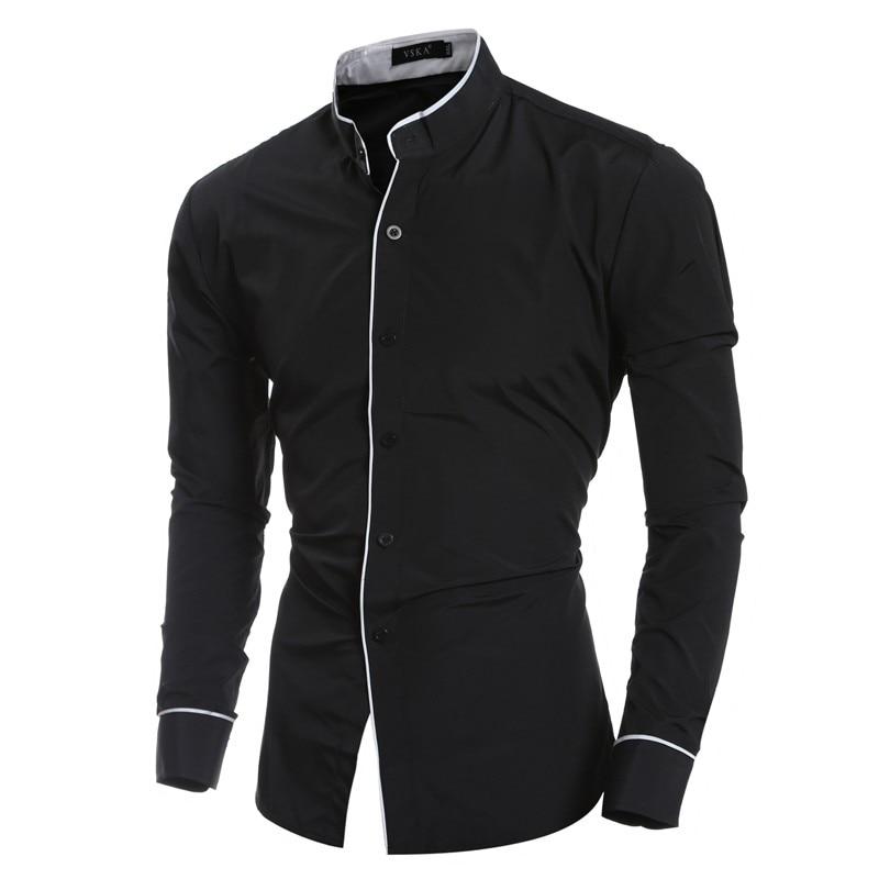 Chemise Col Mao Manches Longues pour Homme | MJ FRANKO