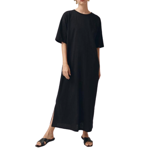 T Shirt Robe Longue Femme Manche Courte | MJ FRANKO