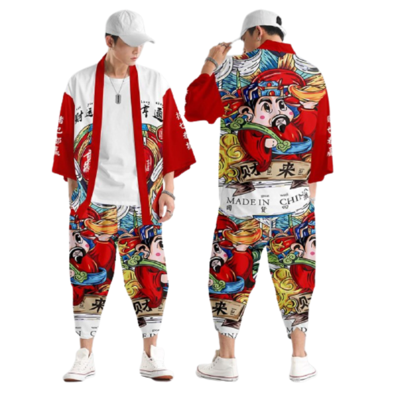 Veste Kimono et Pantalon Dessin Chinois | MJ FRANKO
