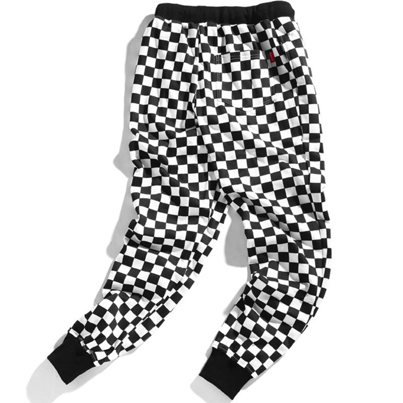 Pantalon à Carreaux Noir Blanc | MJ FRANKO