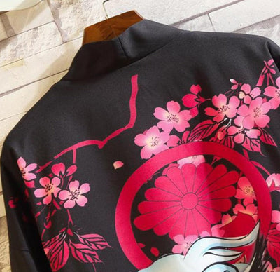 Veste Kimono Japonaise Grues | MJ FRANKO