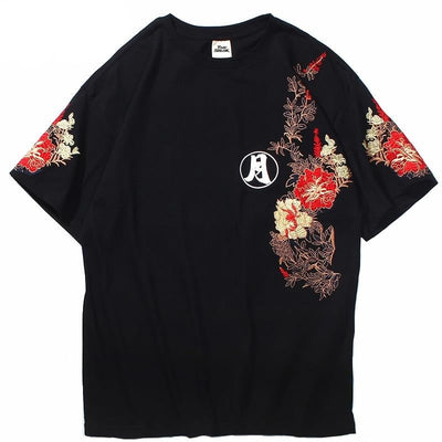 T Shirt Fleurs Brodées | MJ FRANKO