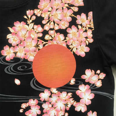 T Shirt Fleur Grue Japonaise | MJ FRANKO