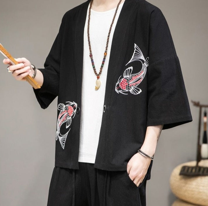 Veste Kimono Carpe Koi | MJ FRANKO