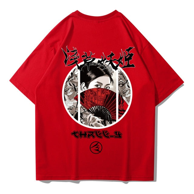 T Shirt Femme Japonaise Eventail | MJ FRANKO