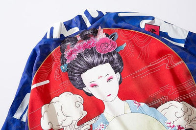 Veste Kimono Avec Femme Japonaise | MJ FRANKO