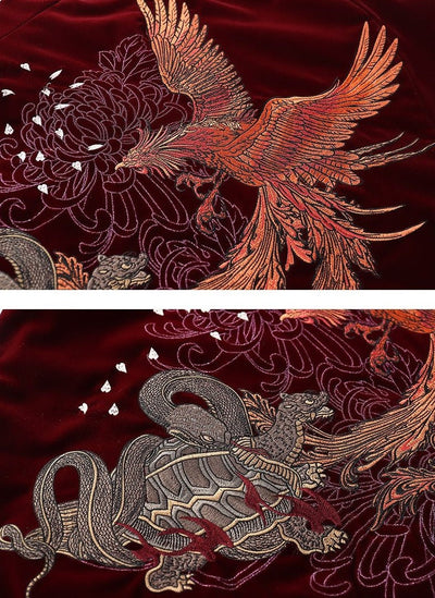 Veste Brodée Dragon Phoenix | MJ FRANKO