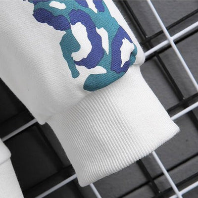 Sweat Streetwear Avec Bandes Camouflages