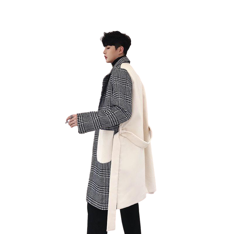 Veste Longue Coréenne Homme Bicolore | MJ FRANKO