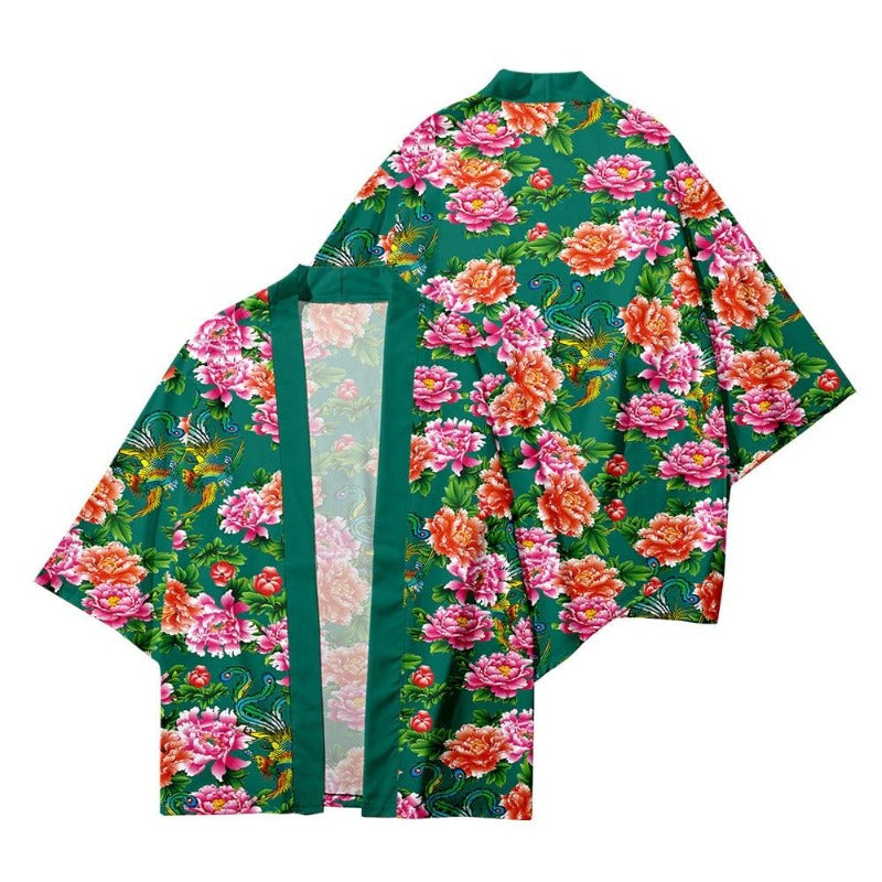 Veste Kimono et Pantalon Fleurs | MJ FRANKO
