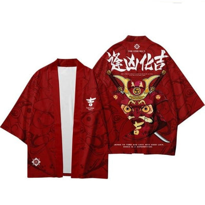 Veste Kimono et Pantalon Samourai Rouge | MJ FRANKO