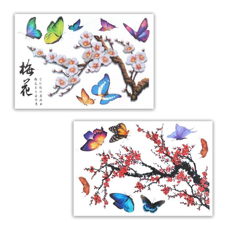 Autocollant Voiture Papillons Arbre Sakura | MJ FRANKO