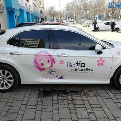 Autocollant Portière Voiture Manga Sakura