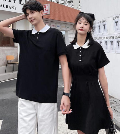 Vêtement Noir Couple