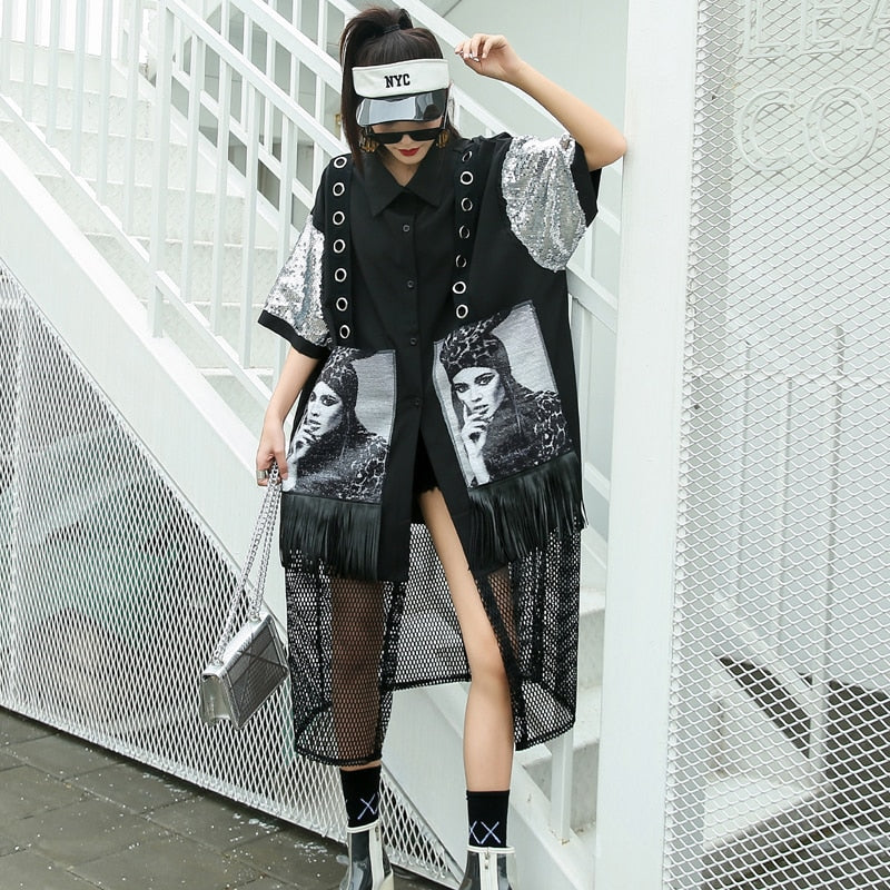Chemise Longue Streetwear Femme | MJ FRANKO