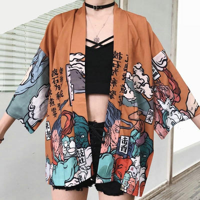 Veste Kimono Femme Coloré | MJ FRANKO
