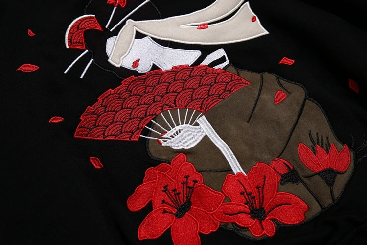 Sweat Geisha Avec Broderie Fleurs | MJ FRANKO