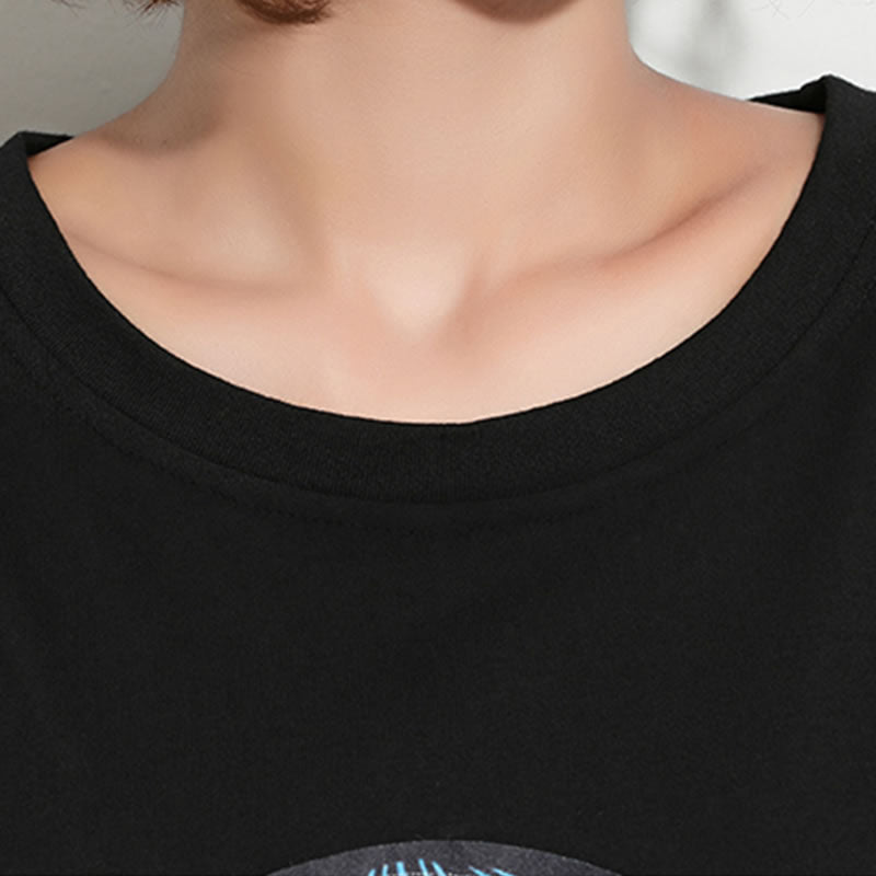 T Shirt Long Femme Visage | MJ FRANKO