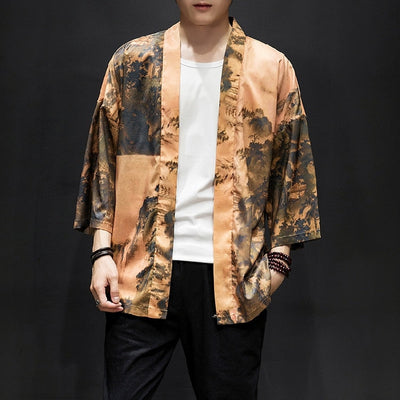 Veste Kimono Avec Grues | MJ FRANKO