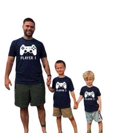 T Shirt Assorti Famille Père Fils Player | MJ FRANKO