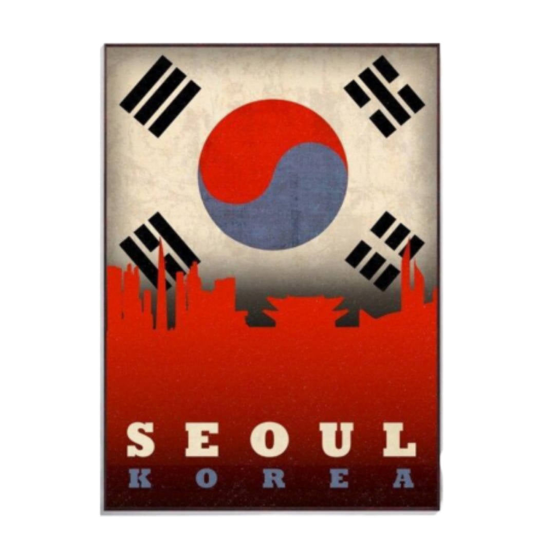 Tableau Toile Séoul et Tokyo | MJ FRANKO