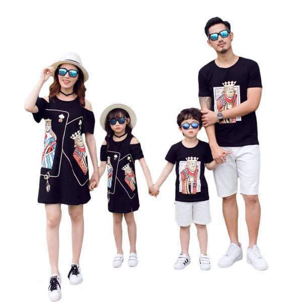 Vêtement Famille Assorti T Shirt Short Cartes | MJ FRANKO